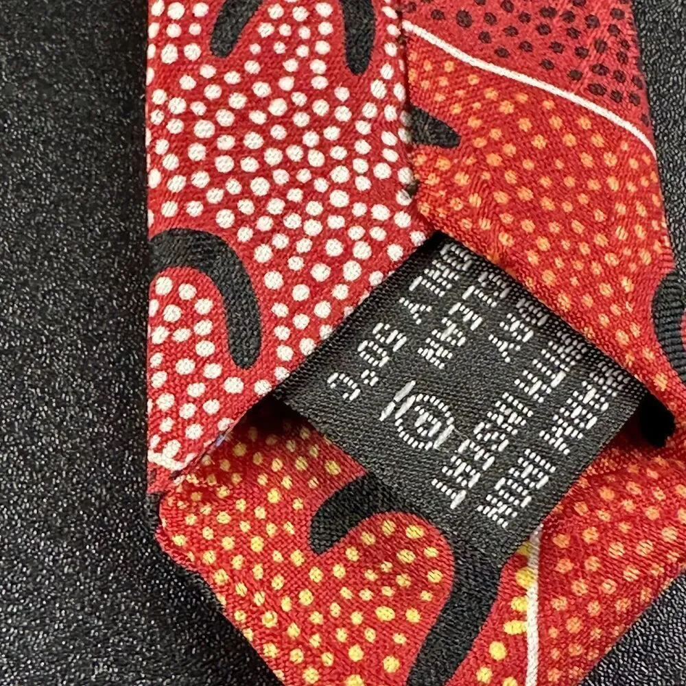 YIJAN Australia Neck Tie Mens Red Crow Women Dreaming Maureen Hudson Nampajimpa